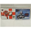 Image 1 : LOT 2 GAME USED JERSEY & GAME USED FOOTBALL CARDS