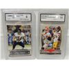 Image 3 : LOT 5 GRADED FOOTBALL PLAYER CARDS