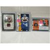LOT 3 FOOTBALL PLAYER CARDS ROOKIE GATES JERSEY Y