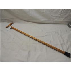 32" HANDLED WALKING STICK NATURAL WOOD FINISH