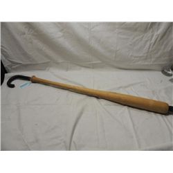 LOUISVILLE SLUGGER WALKING STICK WITH LEATHER GRIP