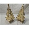 Image 1 : SET 2 METALWORK TABLETOP CANDLE DISPLAYS