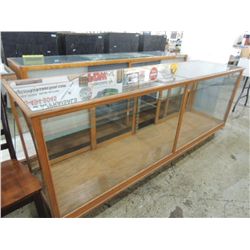 VINTAGE OAK STORE DISPLAY SHOWCASE