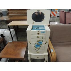 LIKE NEW COUNTRY COTTAGE JEWELRY CABINET