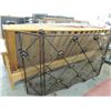 Image 1 : WROUGHT IRON FIREPLACE SCREEN CAST IRON ROSES