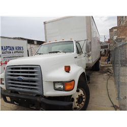 1998 FORD F70 MEDIUM-HEAVY DUTY, REGULAR CAB BOX