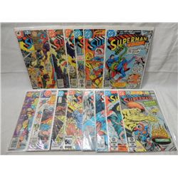 LOT BOX SCATTERED RUN OF SUPERMAN DC COMICS