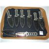 Image 1 : 7 Throwing Knives w/ Sheaths, some rust