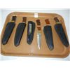 Image 2 : 5 Boot Knives: 1 Black Handle, 4 Brown Handles