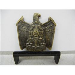 German Nazi Pin w/ Eagle, Inscribed NSKOV