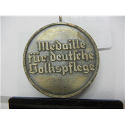German Nazi Medallion, "Medal for German National Care"