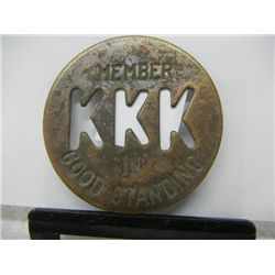 KKK Member in Good Standing Medallion