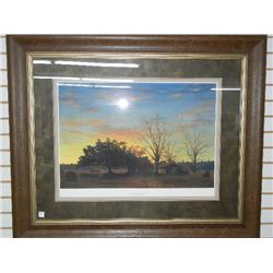 Large Framed Print, "Sunset Old Homeplace" by RC Davis