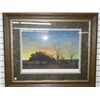 Image 1 : Large Framed Print, "Sunset Old Homeplace" by RC Davis
