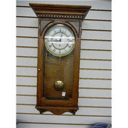 Howard Miller Oak Cased Wall Clock