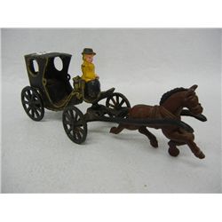 Cast Iron Horse Drawn Carriage