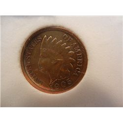 1905 MS-63 Indian Head Cent, Rainbow Toned, Graded by INB
