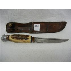 Bonsa Solingen, Germany Hunting Knife w/ Sheath