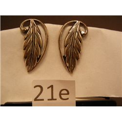 Sterling Feather Earrings