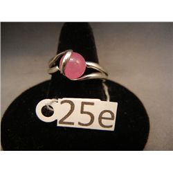 Sterling Ring w/ Pink Stone