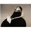 Image 2 : Sterling Ring w/ Arrowhead and Green Stone
