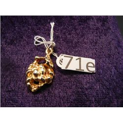 Sterling and Gold Overlay Pendant