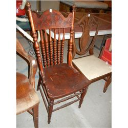 Antique Wood Kitchen Chair