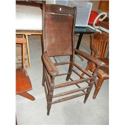 Antique Wood Chair, no bottom