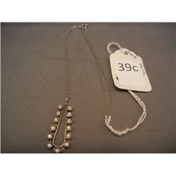 Sterling Necklace w/ Mother of Pearl Pendant