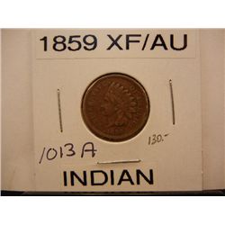 1859 Indian Head Cent XF/AU