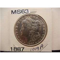 1887 Morgan Dollar MS63