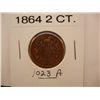 Image 1 : 1864 Two Cent Piece
