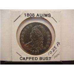 1808 Capped Bust Half Dollar AU/MS
