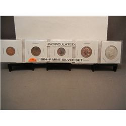 1964-P Uncirculated  Silver Mint Set
