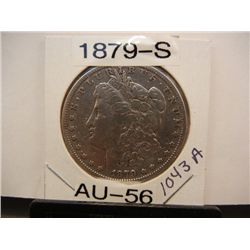 1879-S Morgan Dollar AU 56