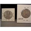 Image 2 : 2-1942 Silver Washington Quarters