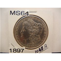 1897 Morgan Dollar MS 64