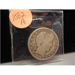 1908-D Barber Half Dollar