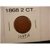 Image 1 : 1868 Two Cent Piece