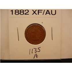 1882 Indian Head Cent XF/AU