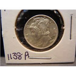 1944 Mercury Dime BU
