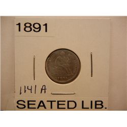 1891 Seated Liberty Dime