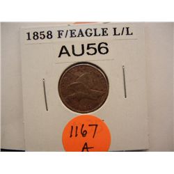 1858 Flying Eagle Cent Large Letters
