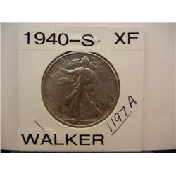 1940-S Walking Liberty Half Dollar XF