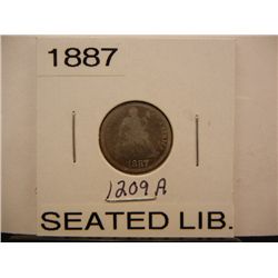 1887 Seated Liberty Dime