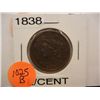 Image 1 : 1838 Large Cent
