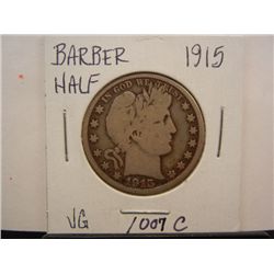 1915 Barber Half Dollar