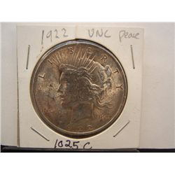 1922 Peace Dollar Unc