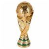 Image 1 : Pele Brazil Signed Full Size Replica FIFA World Cup Trophy with "3 WC" Inscription Autograph