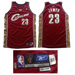 Lebron James 2003-04 Cleveland Cavaliers Rc Game Worn NBA Jersey